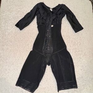 Tributo Custom Black Faja Shapewear  with Lace Trim